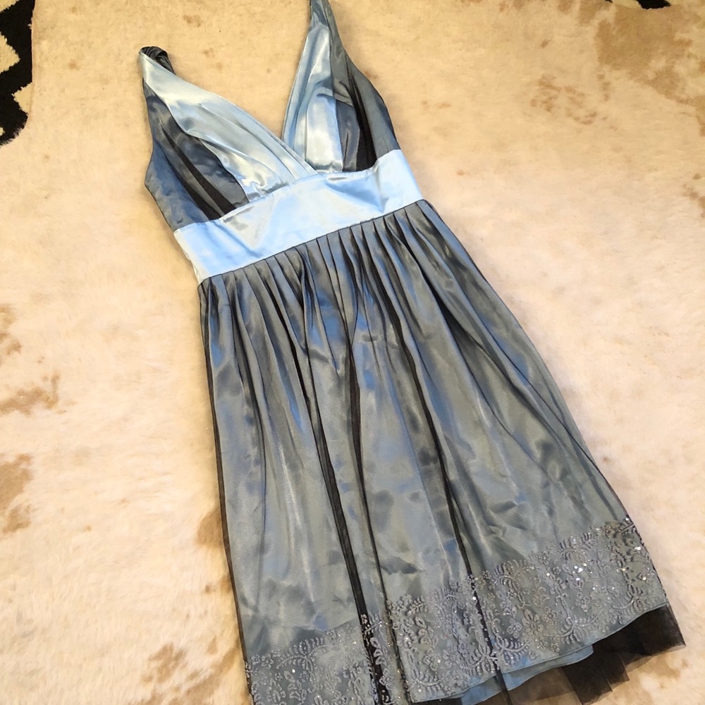 Adorable, delicate, beaded, satin & tulle dress